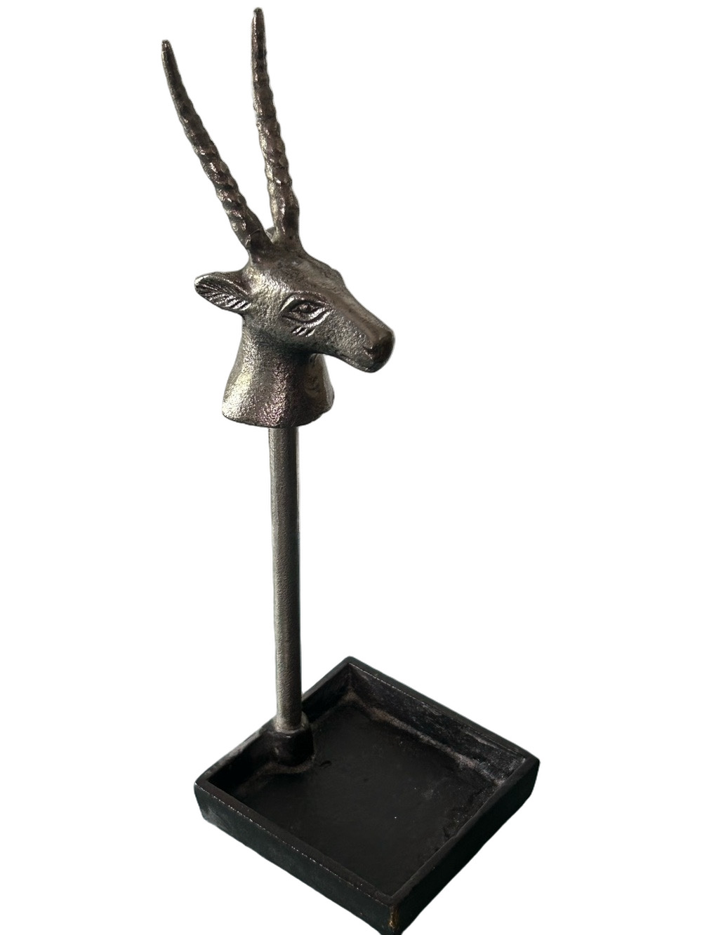 Jewelry holder Silver velvet doll lady NEW
